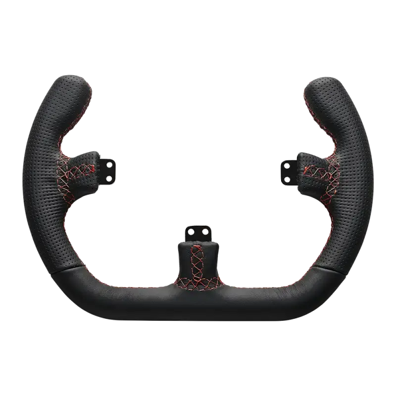 Asetek SimSports Open D Black Leather Rim