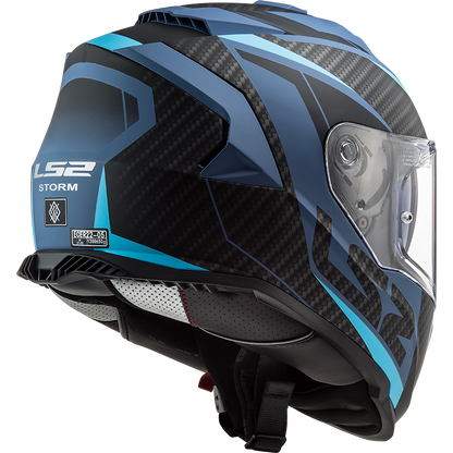 LS2 FF800 Storm II racer Bleu mat
