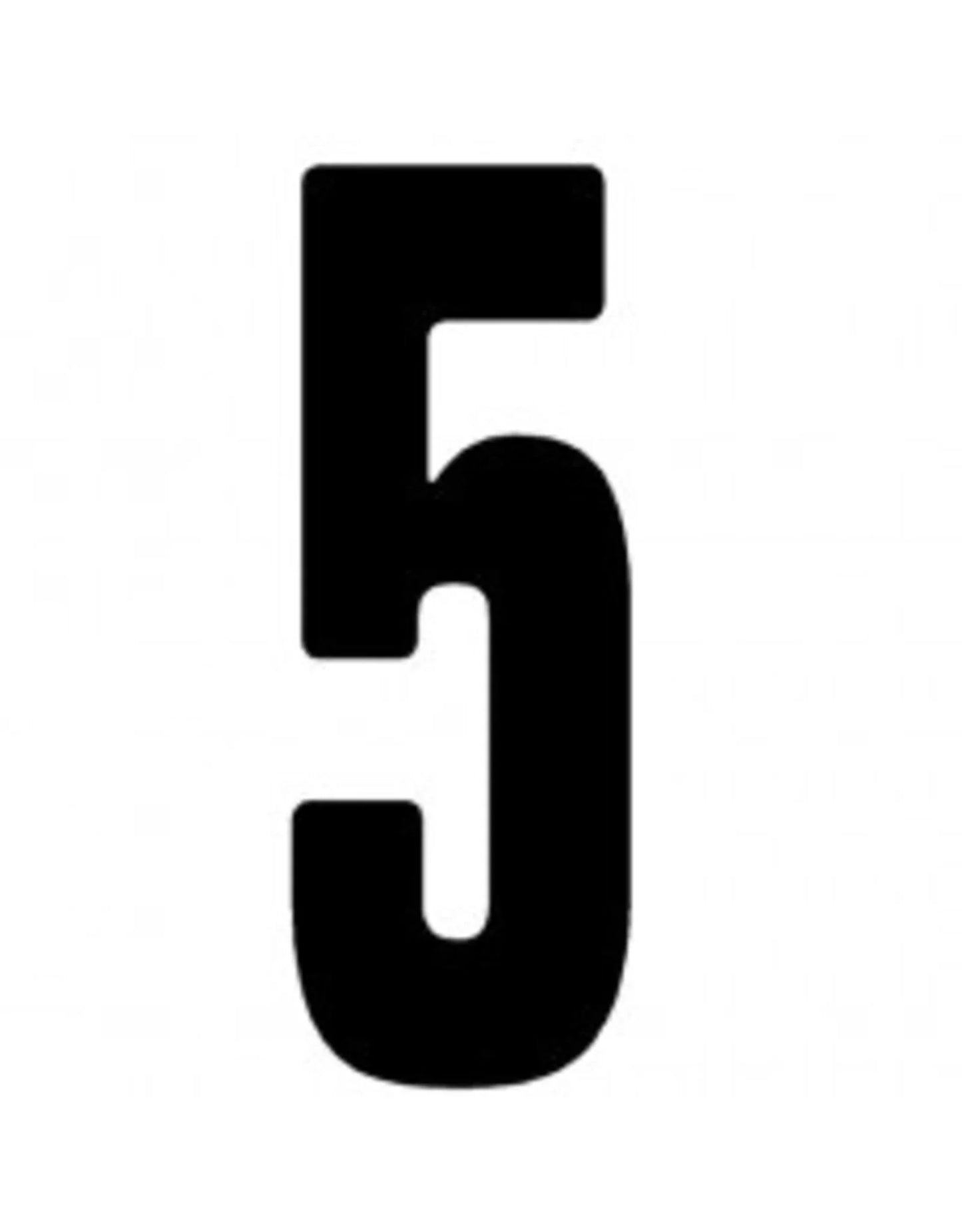 CRG plakcijfer zwart - KartKings