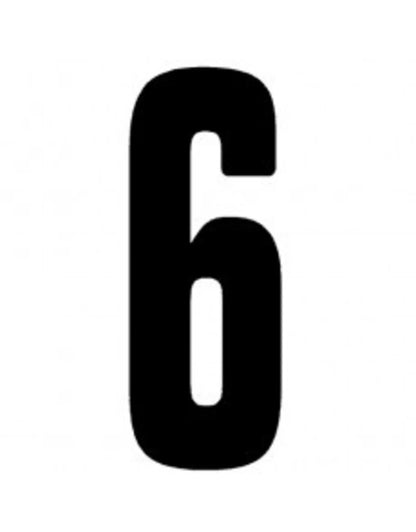 CRG plakcijfer zwart - KartKings