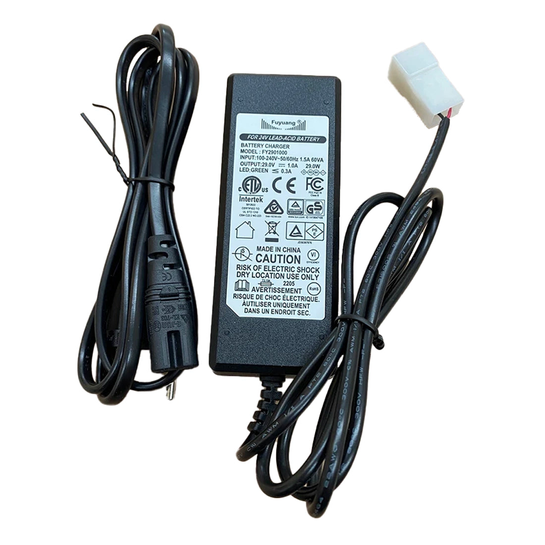Chargeur Dalmi 24v pour kart électrique bok