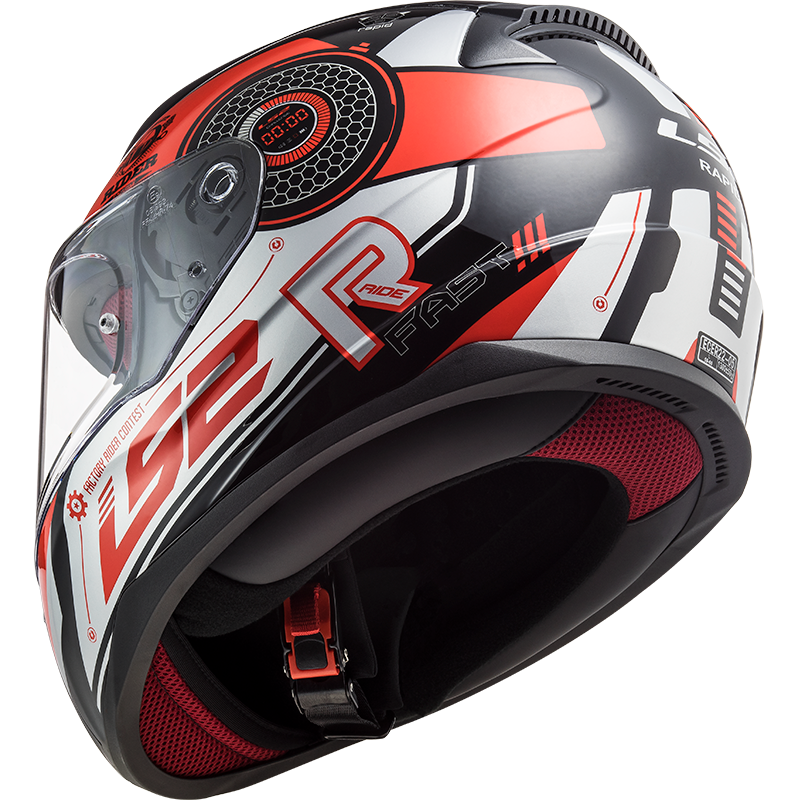 LS2 FF353 Rapid Stratus Noir/Rouge/Argent