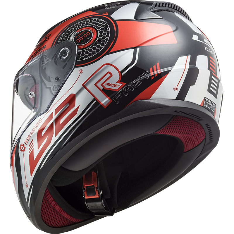 LS2 FF353 Rapid Stratus Noir/Rouge/Argent