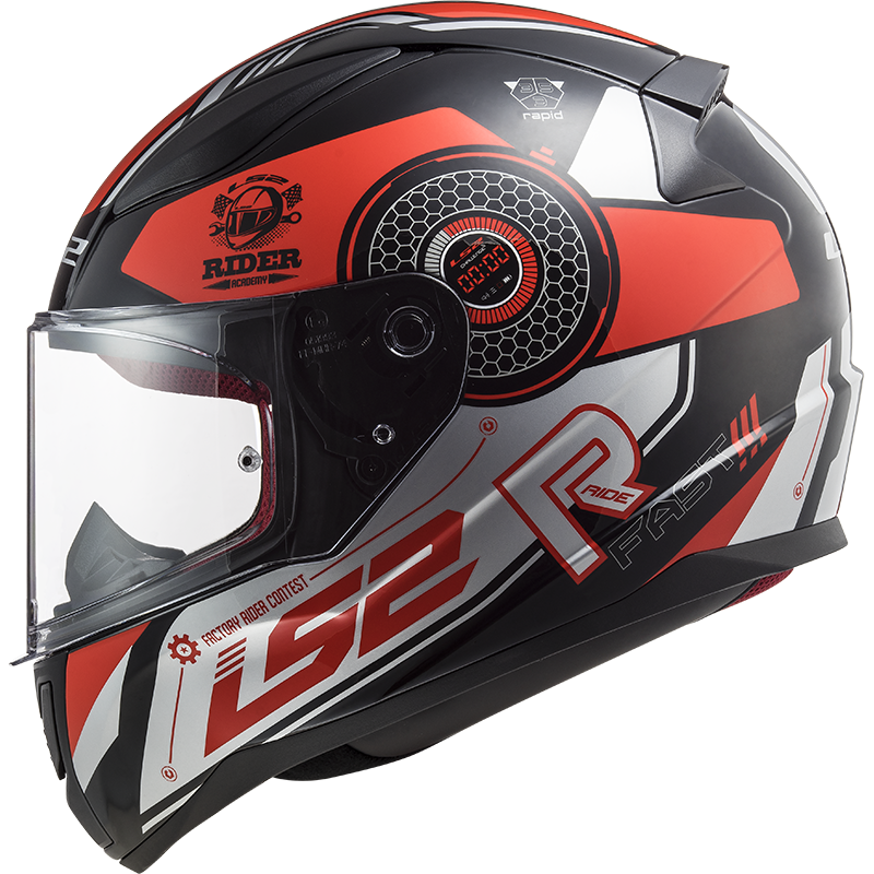 LS2 FF353 Rapid Stratus Noir/Rouge/Argent