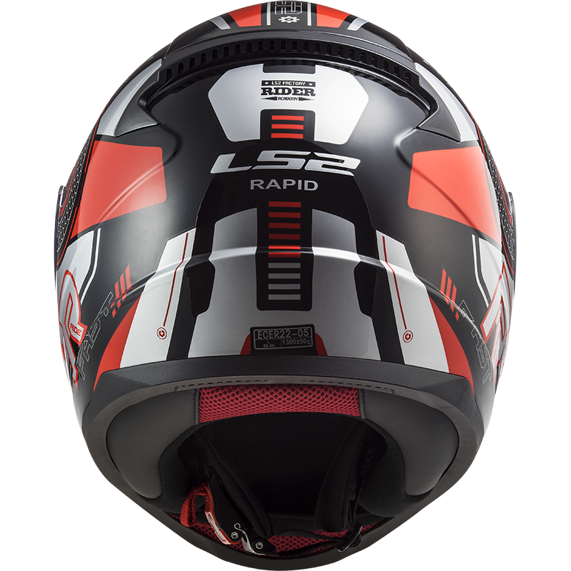 LS2 FF353 Rapid Stratus Noir/Rouge/Argent