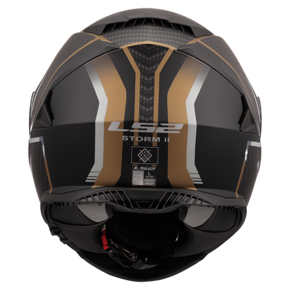 LS2 FF800 Storm II tracker matte black/gold/gray