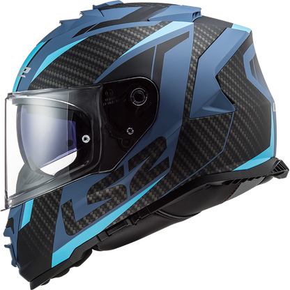 LS2 FF800 Storm II racer Bleu mat