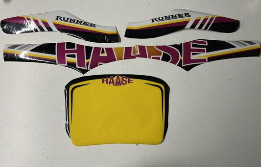 Autocollants de kart Haase pour pare-chocs arrière KG Clob