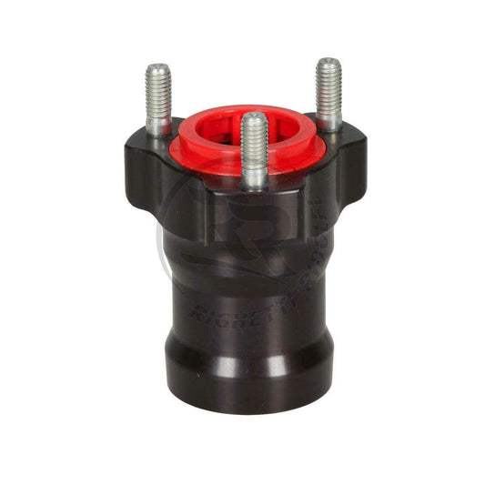 Moyeu de roue avant RR en aluminium noir 75 x 25 mm