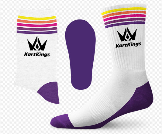 Chaussettes blanches KartKings-Taille unique