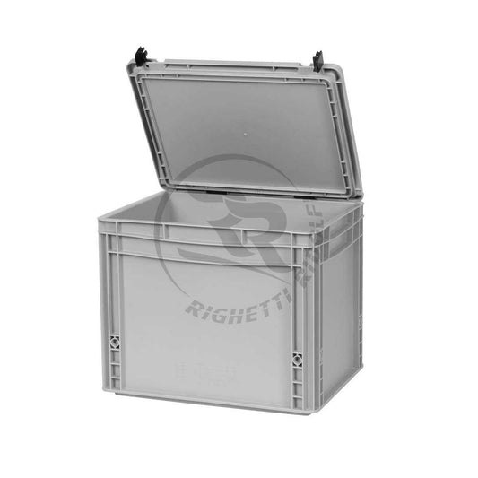 Boîte de rangement RR en plastique avec couvercle verrouillable dimensions intérieures 37x27x19, 7cm