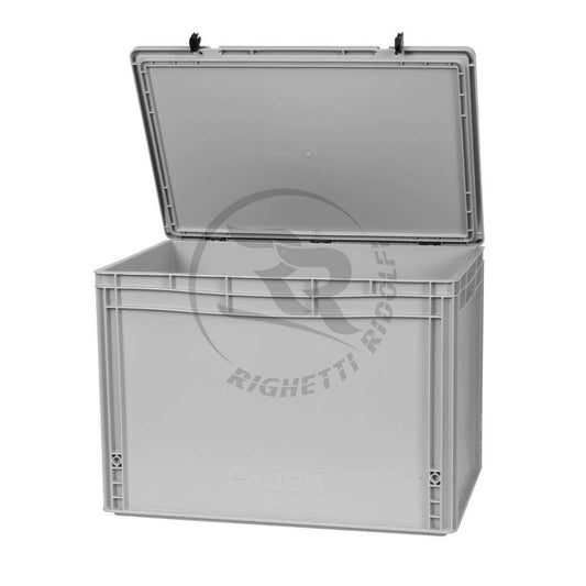 Boîte de rangement RR en plastique avec couvercle verrouillable dimensions intérieures 57x37x40, 7cm