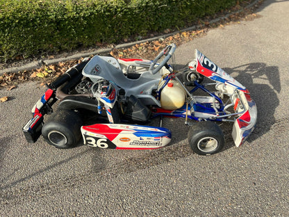 Gebruikt OTK Kosmic met Rotax Senior EVO 1 en Mychron laptimer