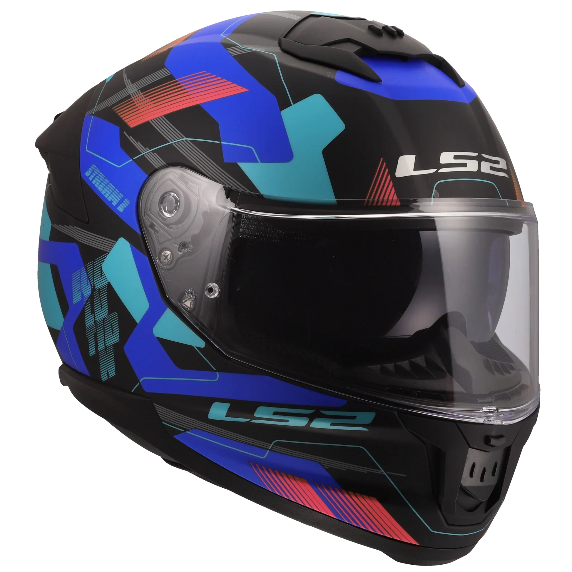 LS2 FF808 Stream II Mika zwart/blauw - KartKings