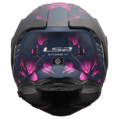 LS2 FF818 Storm III Burst matt zwart / roze - KartKings
