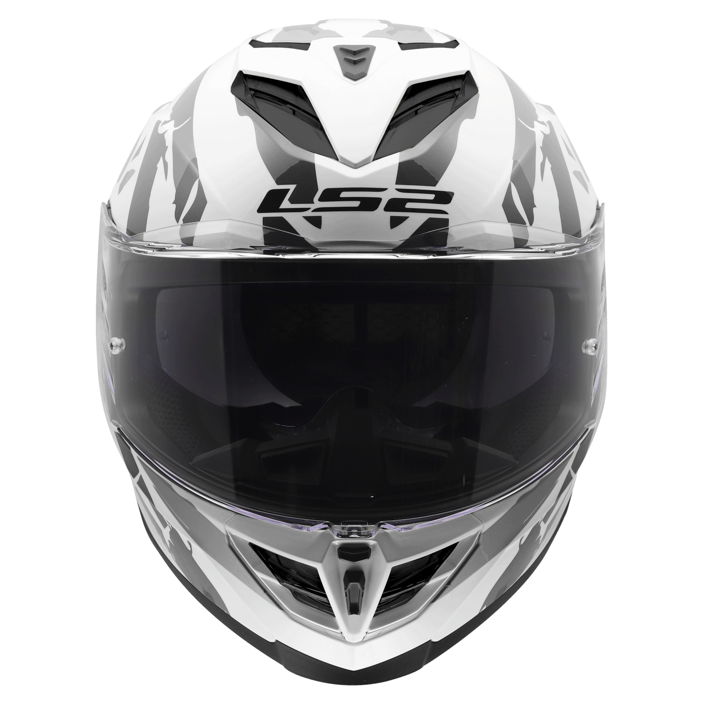 LS2 FF818 Storm III Kaos wit/grijs