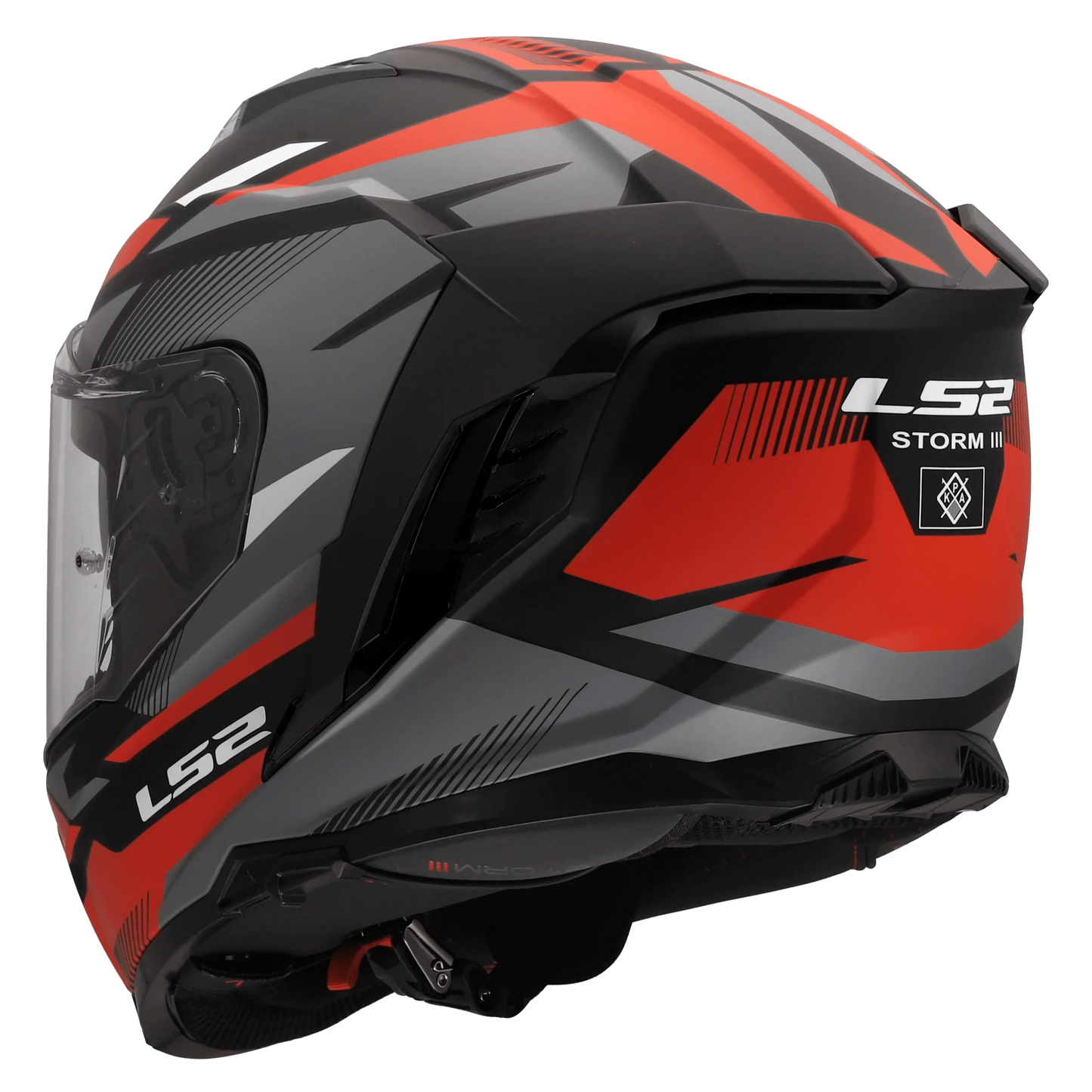 LS2 FF818 Storm III Komai zwart/rood - KartKings