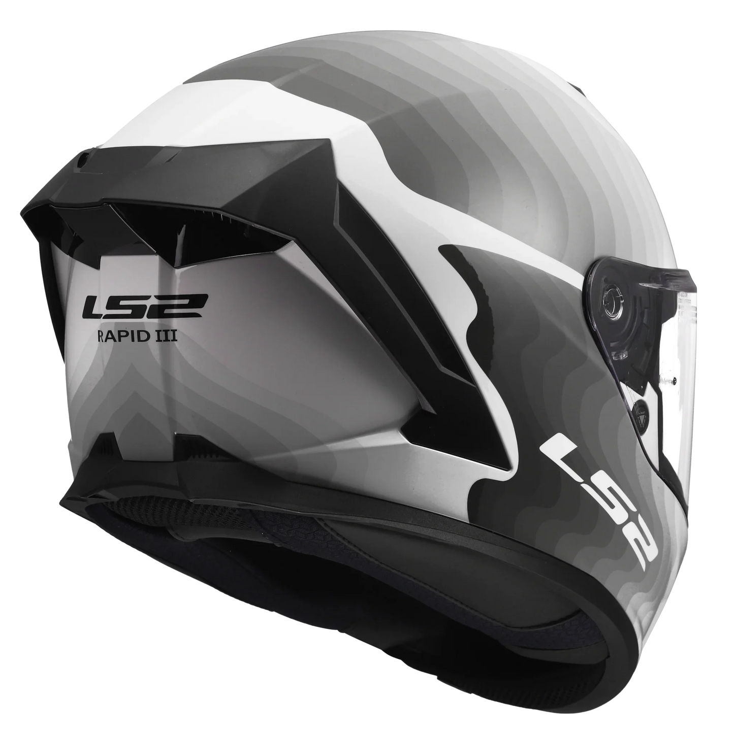 LS2 FF820 Rapid III Flow wit/zwart - KartKings