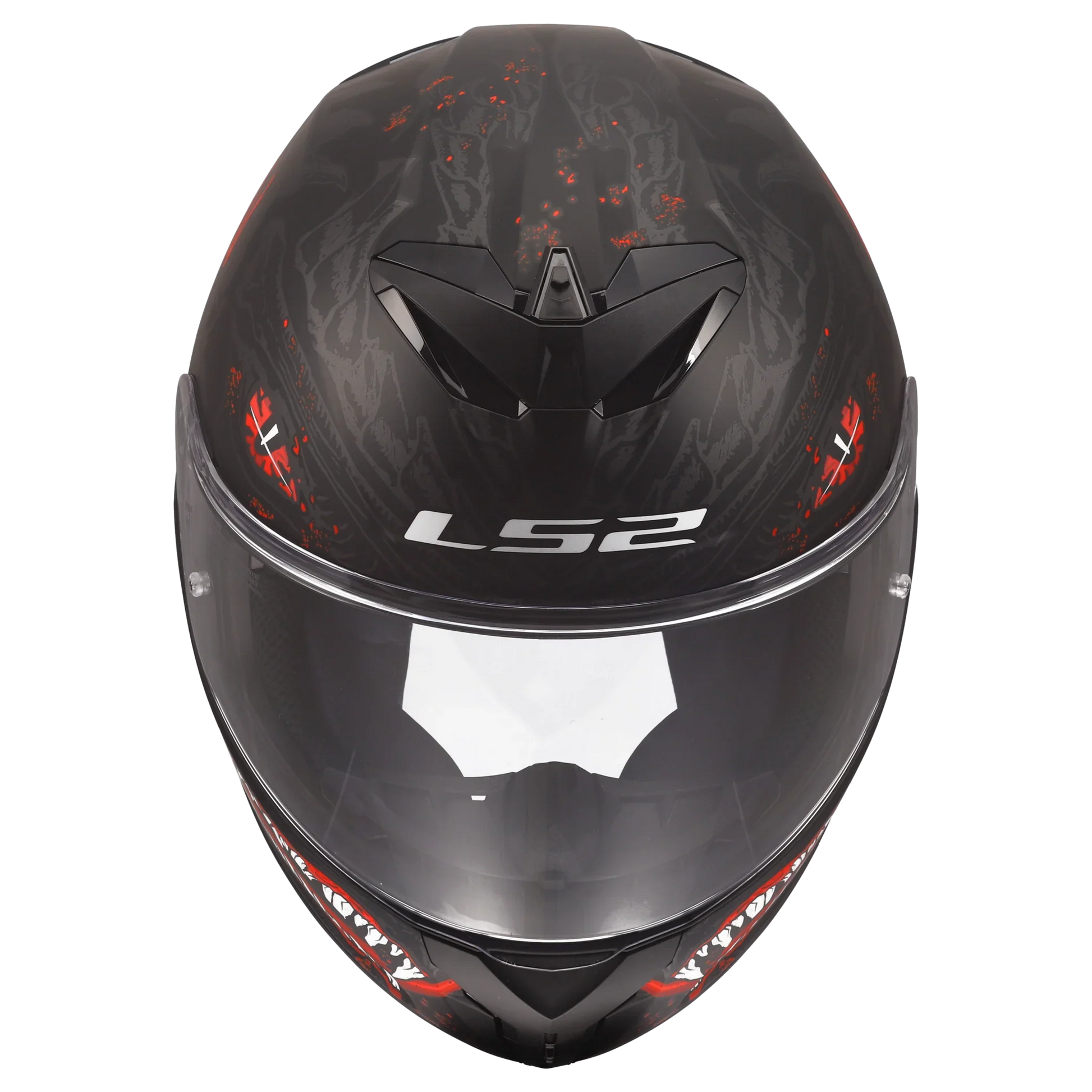 LS2 FF820 Rapid III Kaiju matt zwart/rood - KartKings