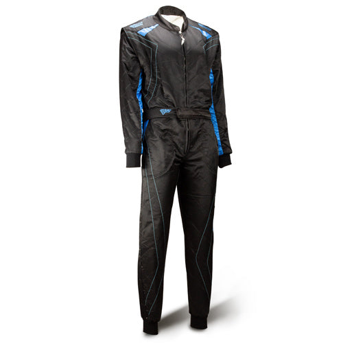 Combinaison Speed 2 couches RS-2 Silverstone noir/bleu