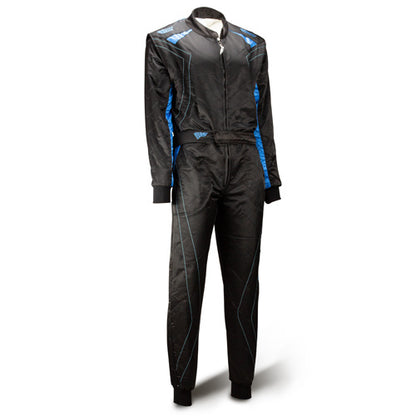 Combinaison Speed 2 couches RS-2 Silverstone noir/bleu