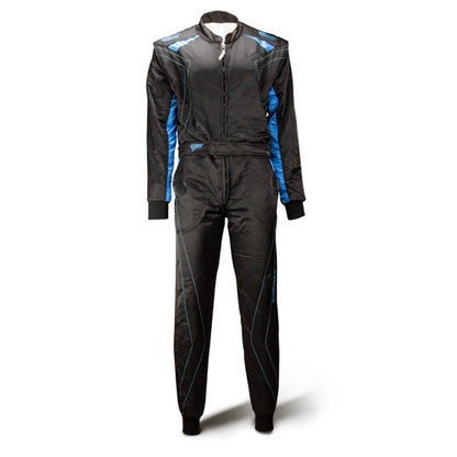 Combinaison Speed 2 couches RS-2 Silverstone noir/bleu