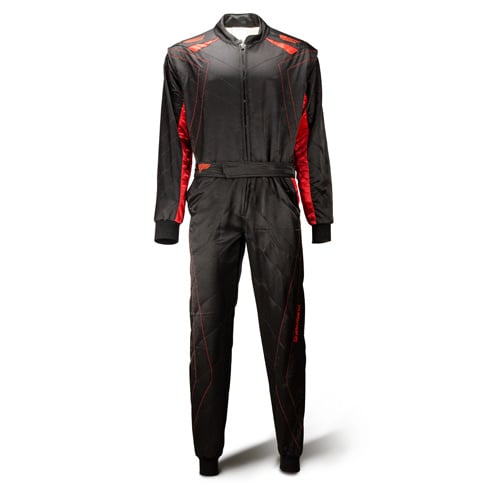 Combinaison Speed 2 couches RS-2 Silverstone noir/rouge