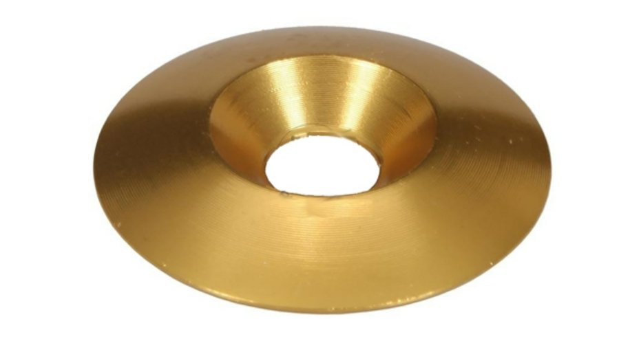 Bague fraisée en aluminium M8 x 34 MM couleur or