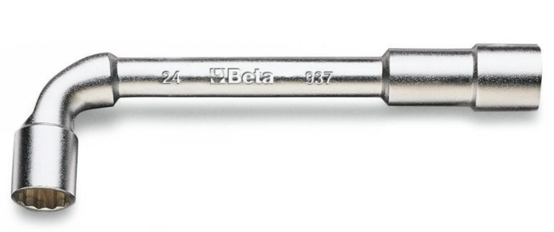 Clé à pipe coudée Beta 22MM pour écrous de roue avant