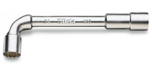 Clé à pipe coudée Beta 22MM pour écrous de roue avant