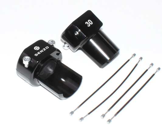 Ensemble de protections de pare-chocs arrière Senzo 30 mm Noir