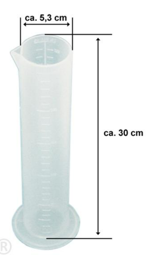 Tasse doseuse de remplissage d'huile HQ, petite taille, 250 ml