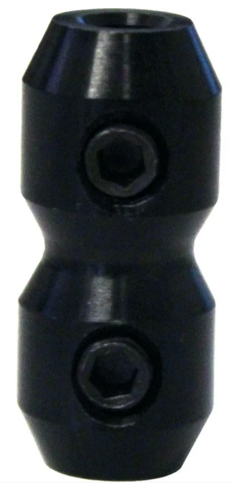 Collier de serrage pour câble de gaz RR en aluminium noir