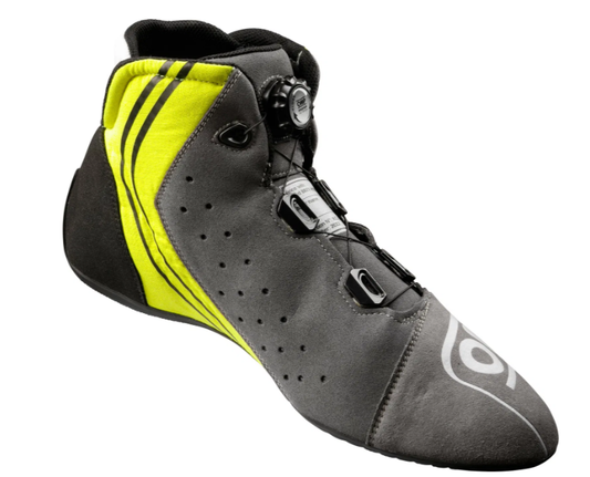 Chaussures OMP KS-XR FIA 8877-2022 anthracite / jaune fluo