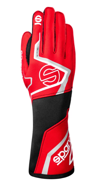 Gants de karting Sparco K-Tide+ (FIA 8877-2022) Rouge / Noir