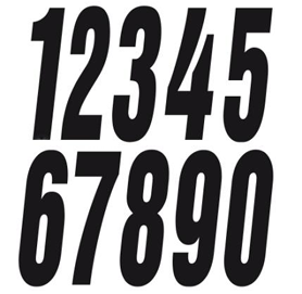 Autocollant IPK numéro noir