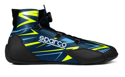 Sparco K-rapid FIA 8877-2022 (avec attache rapide) Bleu marine / jaune fluo