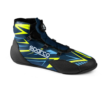 Sparco K-rapid FIA 8877-2022 (avec attache rapide) Bleu marine / jaune fluo