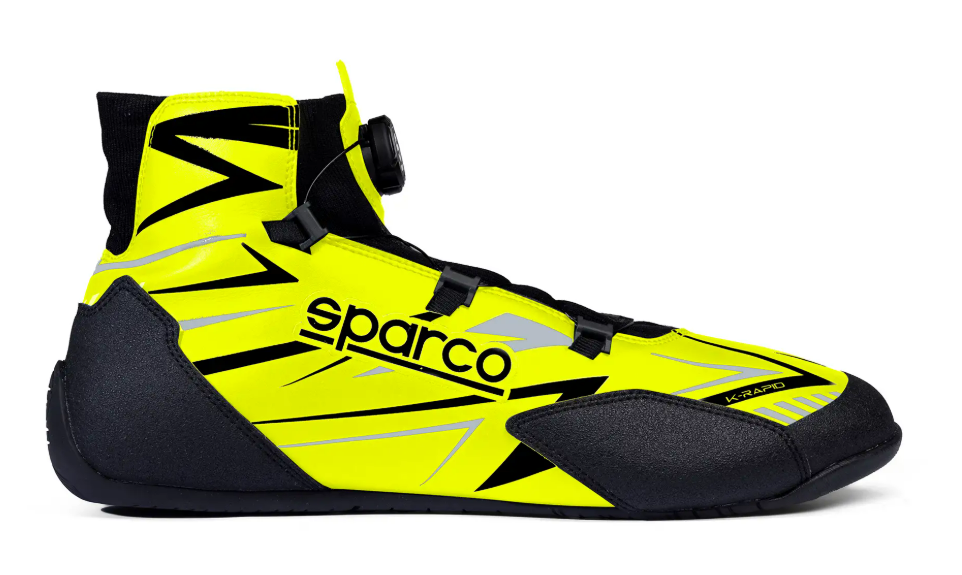Sparco K-rapid FIA 8877-2022 (avec attache rapide) jaune fluo / noir
