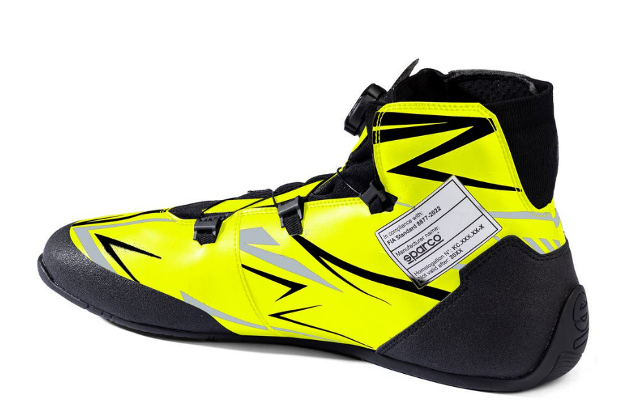 Sparco K-rapid FIA 8877-2022 (avec attache rapide) jaune fluo / noir