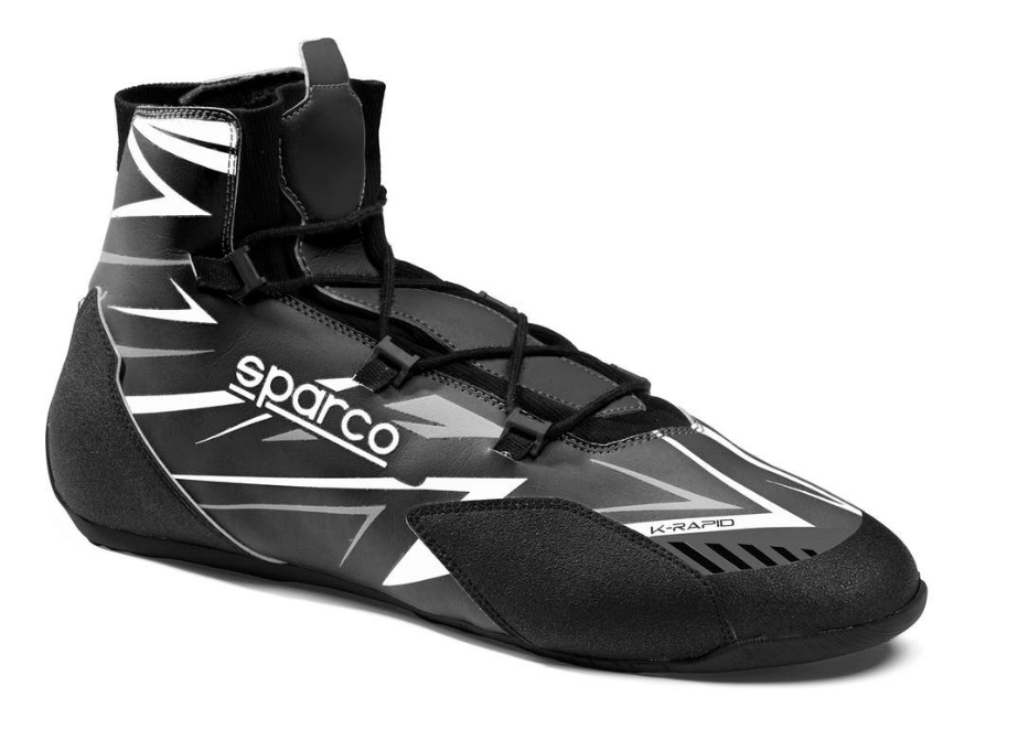 Sparco K-rapid FIA 8877-2022 (avec lacets) noir/blanc
