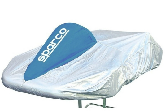 Housse de kart Sparco bleu/argent
