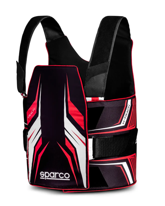 Protège-côtes Sparco K-Track FIA 8870-2018 noir/rouge
