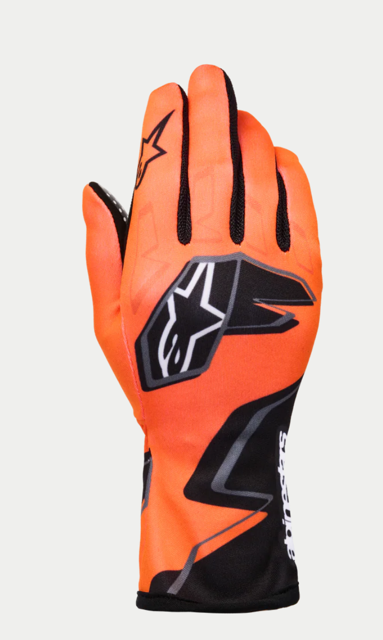 Gant de karting Alpinestars K-Race Graphic 1 noir orange fluo