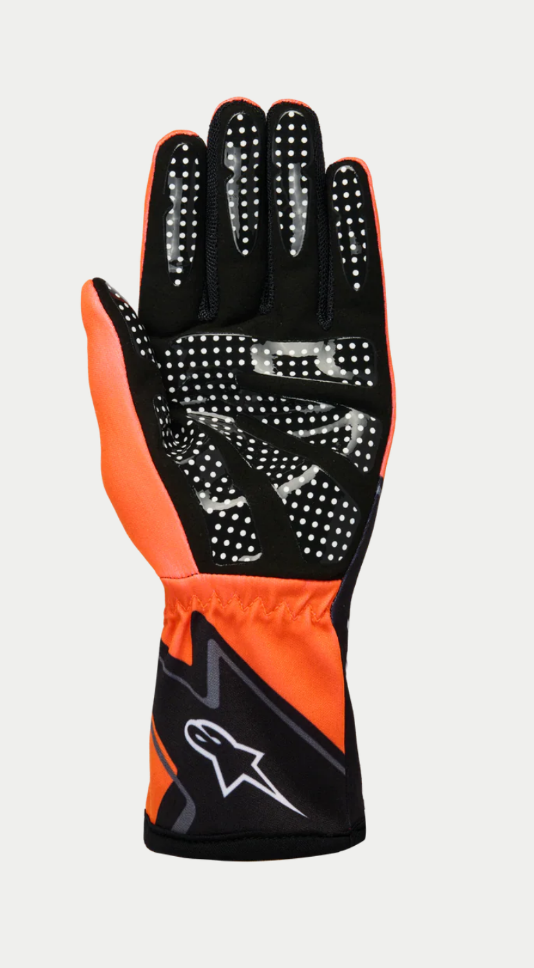 Gant de karting Alpinestars K-Race Graphic 1 noir orange fluo