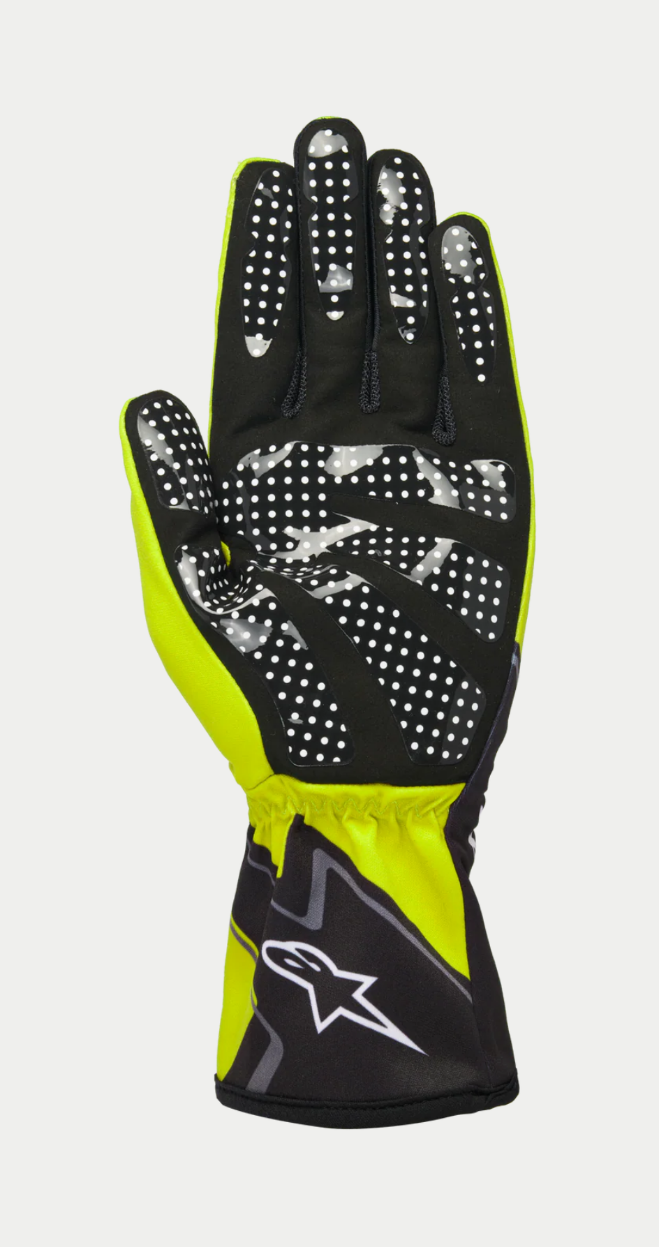 Alpinestars karthandschoen k-race graphic 1 zwart / fluor geel