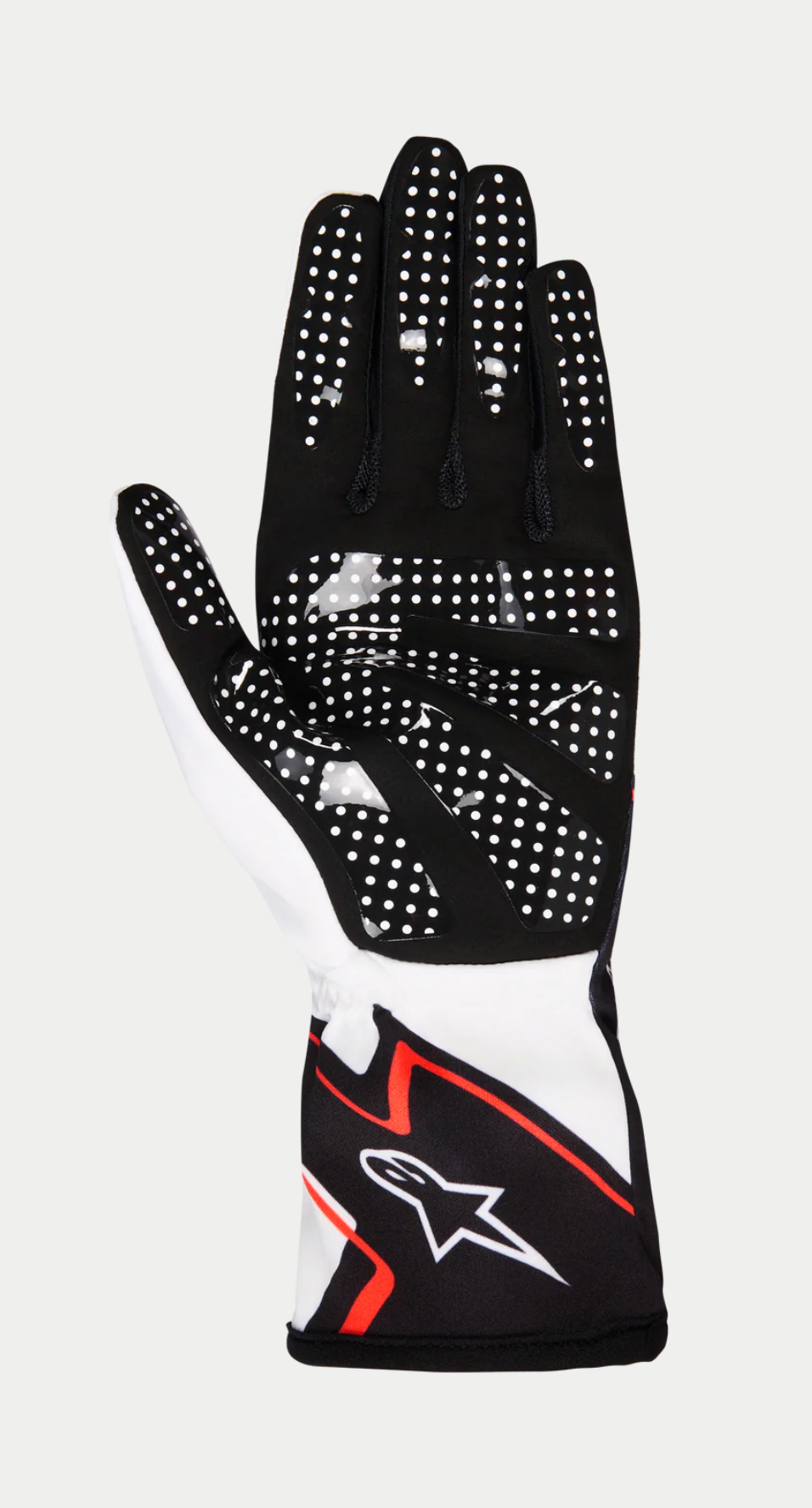 Gant de karting Alpinestars K-Race Graphic 1 blanc/noir/orange vif