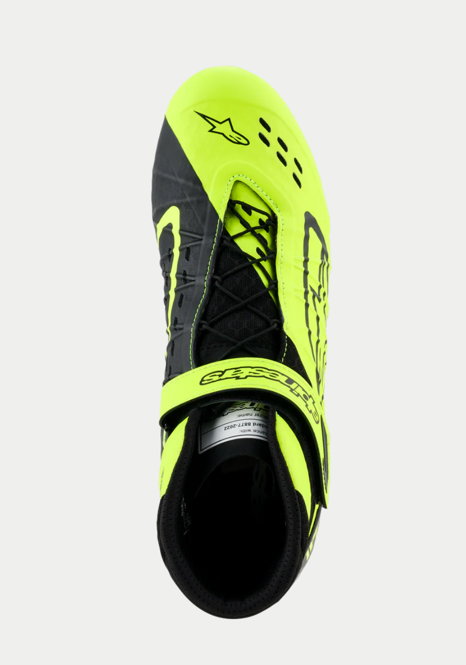 Alpinestars KX V3 FIA gekeurde kartschoenen fluor geel/zwart