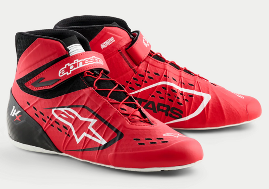 Chaussures de karting Alpinestars KX V3 FIA rouges/noires