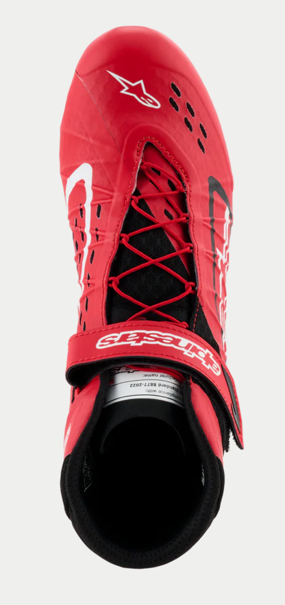 Chaussures de karting Alpinestars KX V3 FIA rouges/noires